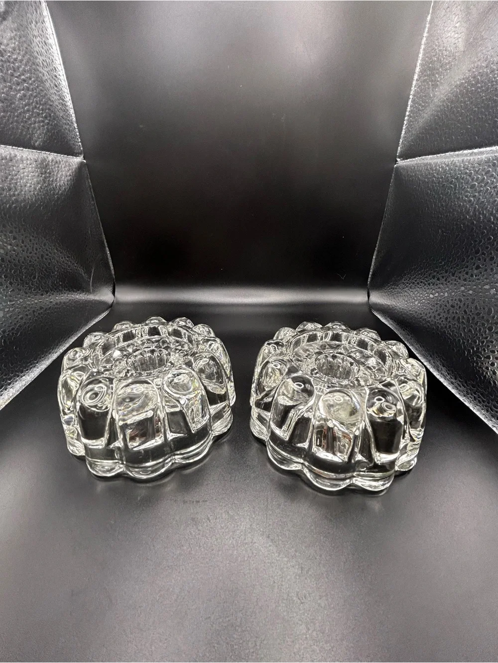 Vintage Princess House Lead Crystal 3 Way Candle Holder Set of 2 Reversible